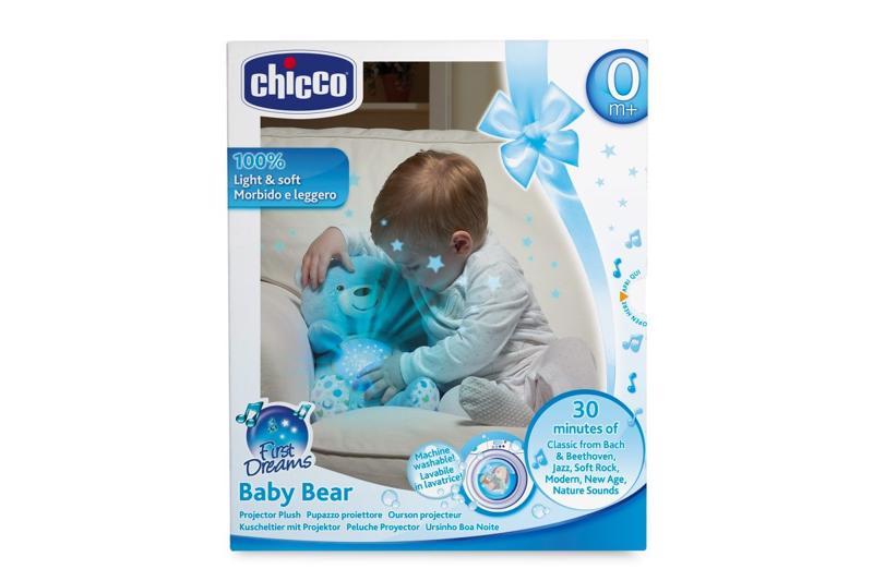 CHICCO Medvídek usínáček s projektorem a hudbou Baby Bear First Dreams kék 0m+ termék 2. képe