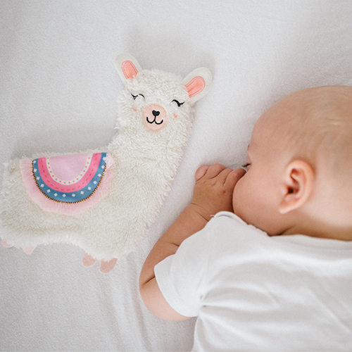BABYONO Játék plüssállat Lama Lulu rózsaszín 0m+ termék 2. képe