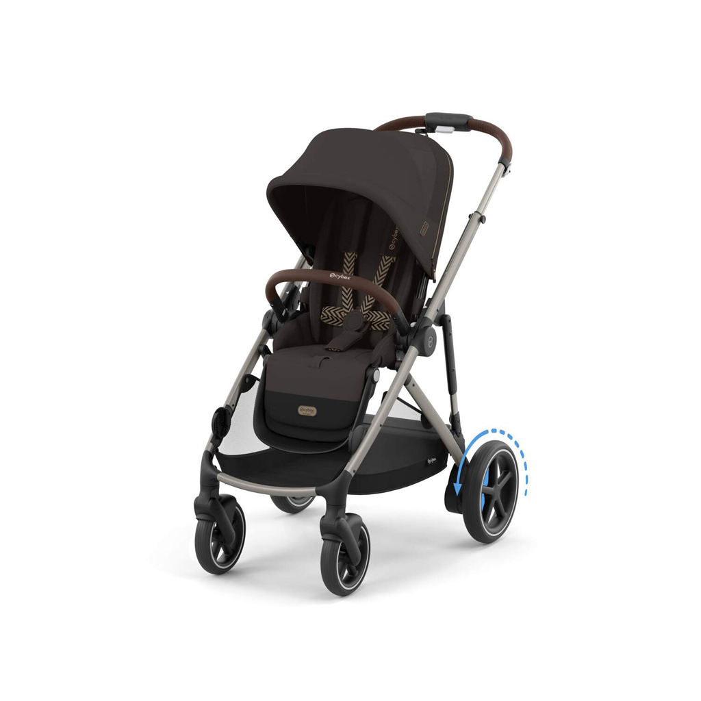 CYBEX Testvér babakocsi eGazelle S Csokoládé Barna Arany termék 2. képe