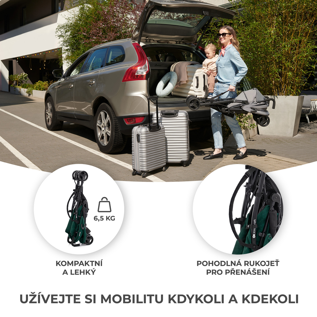 KINDERKRAFT Golf babakocsi Tik Green forest termék 2. képe