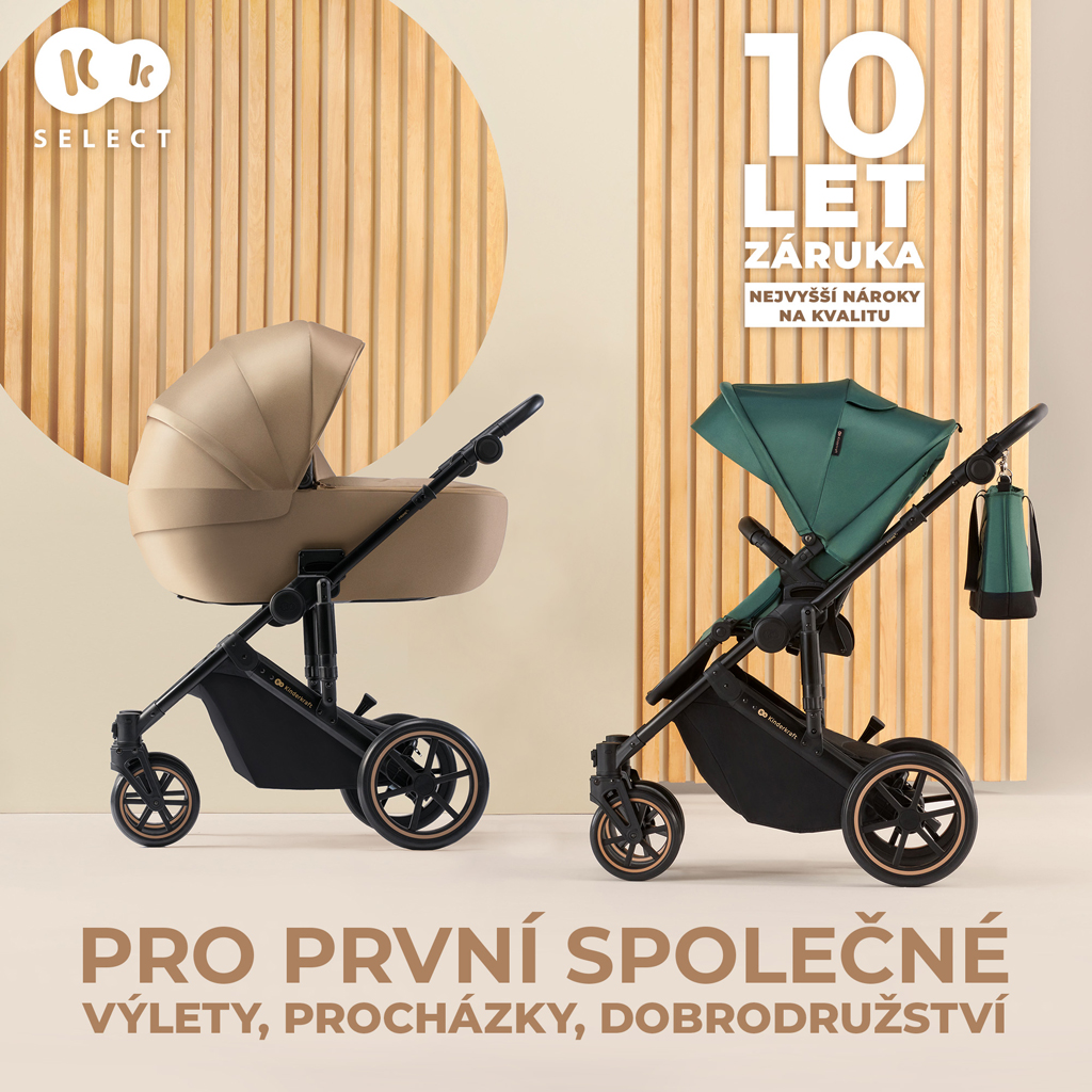 KINDERKRAFT Babakocsi kombinált 2 az 1-ben Prime 2 Black termék 2. képe