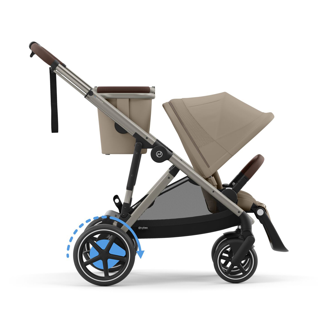 CYBEX Kombinált babakocsi eGazelle S Mandula Bézs Arany termék 2. képe