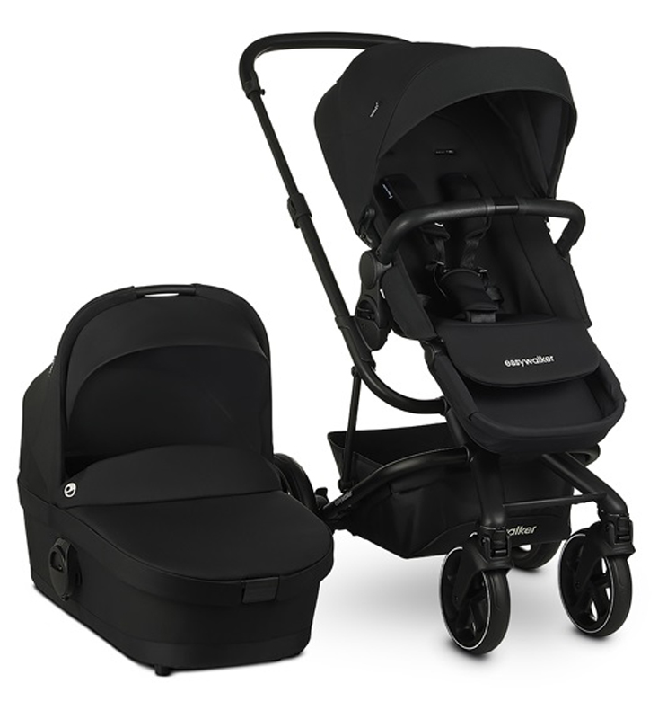 EASYWALKER Set XXL kočárek kombinovaný Harvey3 Shadow Black s příslušenstvím
