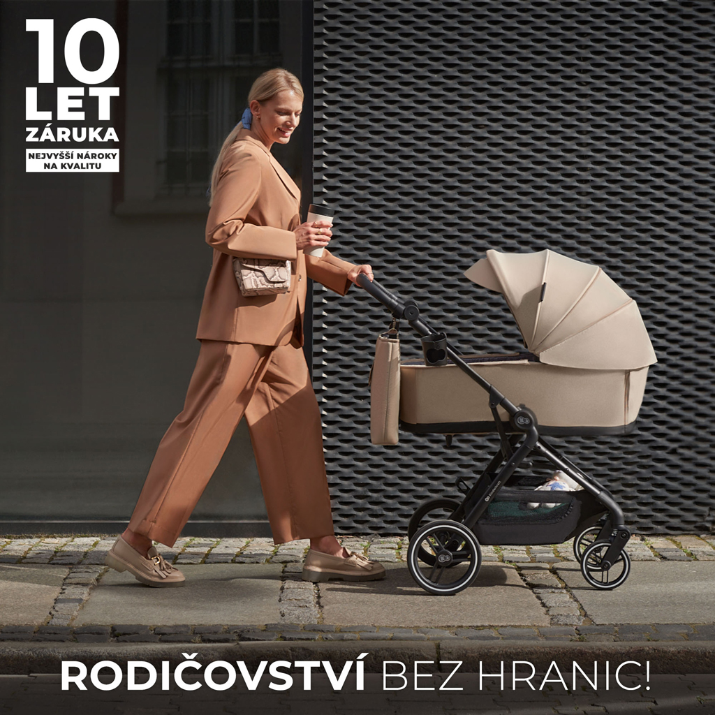 KINDERKRAFT SELECT Yoxi 2v1 Pure Black kombinált babakocsi termék 2. képe