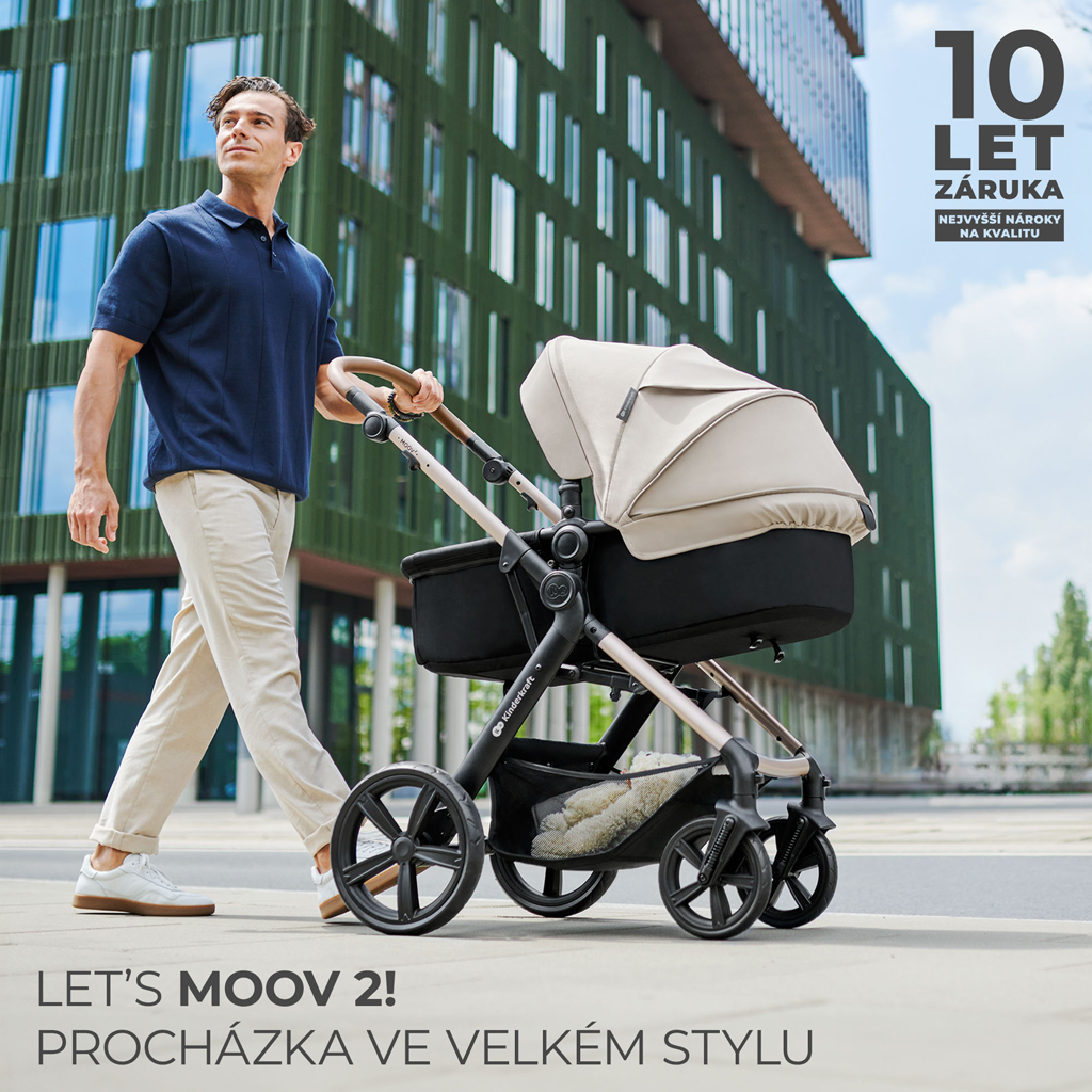 KINDERKRAFT Babakocsi kombi Moov 2 Air 3 az 1-ben Pure Black termék 2. képe