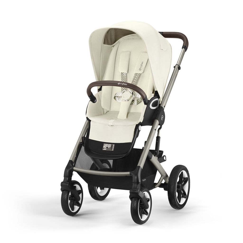 CYBEX Talos S Lux Seashell Beige Gold kombinált babakocsi autósüléssel és kiegészítőkkel termék 2. képe