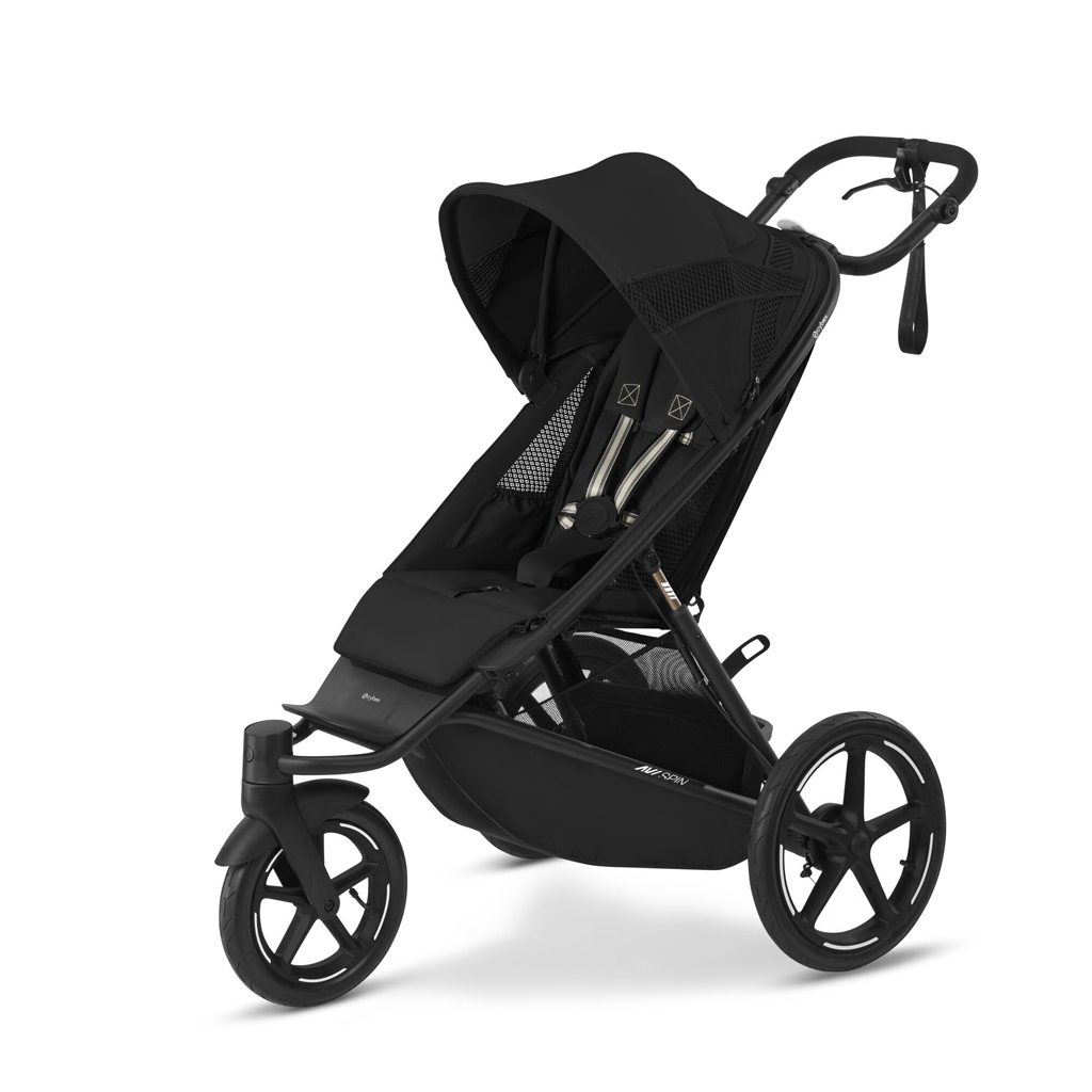 CYBEX Sport- és futóbabakocsi Avi Spin Moon Black Gold autósüléssel és kiegészítőkkel termék 2. képe