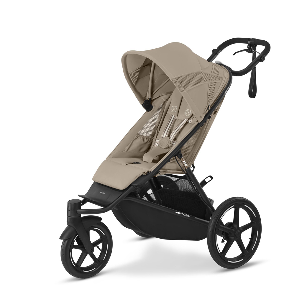 CYBEX Sport- és futóbabakocsi Avi Spin Almond Beige Gold autósüléssel és kiegészítőkkel termék 2. képe