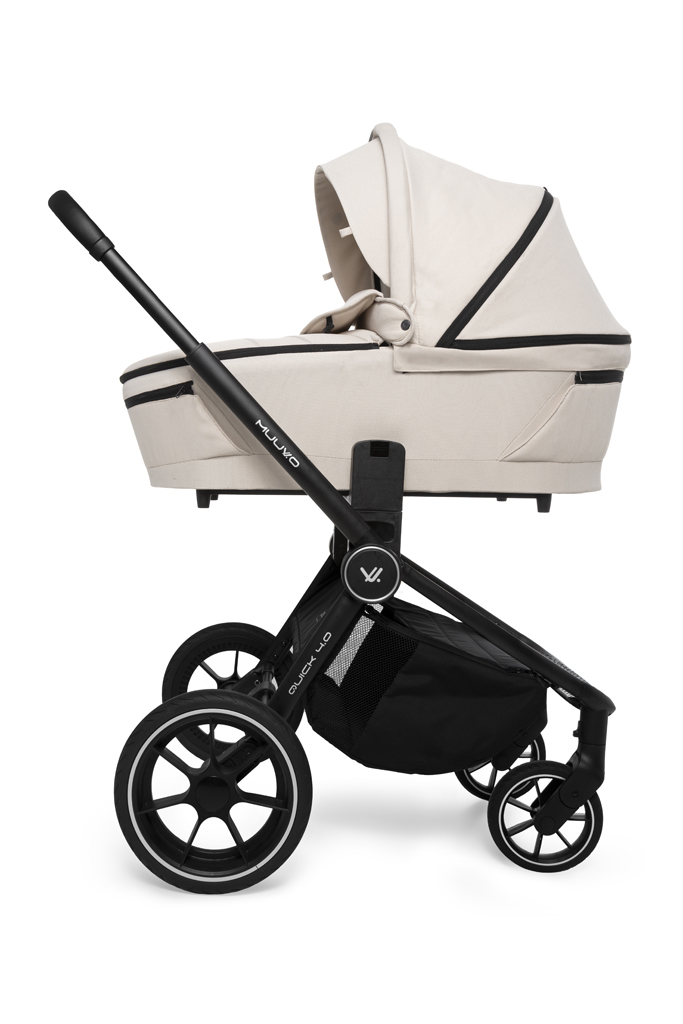 MUUVO Kombinált babakocsi Quick 4.0 Desert sand szett 2 az 1-ben + CYBEX Aton B2 i-Size + alap termék 2. képe