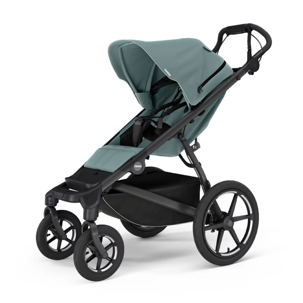 THULE SZETT 4 az 1-ben Urban Glide 4 Mid Blue babakocsi Maple Light Grey autósüléssel, alappal és adapterekkel termék 2. képe