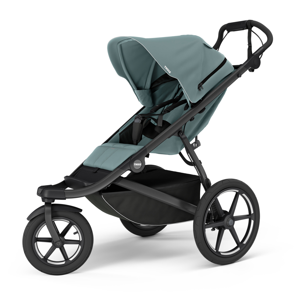THULE SET 3 az 1-ben Urban Glide 3 Mid Blue babakocsi Maple Mid Blue autósüléssel és adapterekkel termék 2. képe