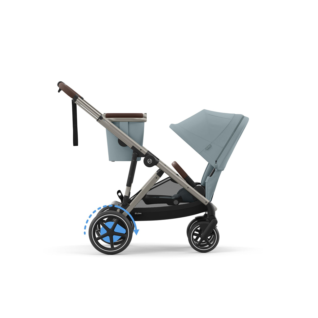 CYBEX Testvér babakocsi eGazelle S Stormy Blue Gold termék 2. képe