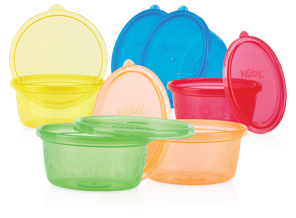 NUBY Snack tálka fedővel, 300 ml, 6 hó+ (6 db) termék 2. képe