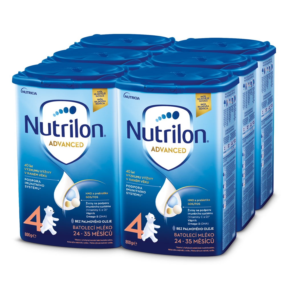 NUTRILON Mléko batolecí 4 Advanced od uk. 24. měsíce 6x 800 g