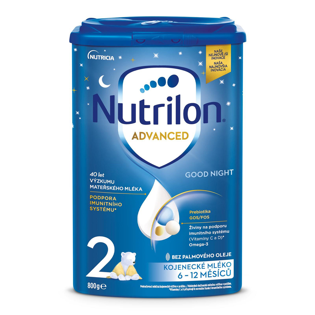 NUTRILON Mléko pokračovací kojenecké 2 Advanced Good Night od uk. 6. měsíce 6x 800 g