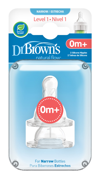 DR.BROWN'S Pótszilikon cumik Standard fokozat 1 (0 m+) 2 db termék 2. képe