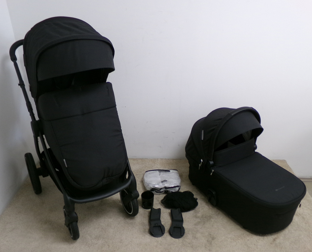 KINDERKRAFT SELECT Kočárek kombinovaný Nea 2v1 Midnight Black, Premium