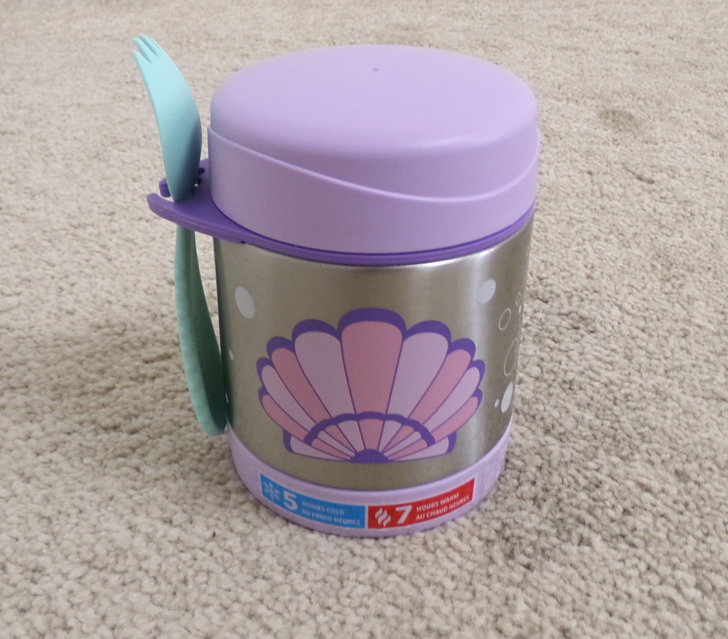 SKIP HOP Spark Style Termoska na jídlo se lžičkou/vidličkou Mušle 325 ml, 3r+