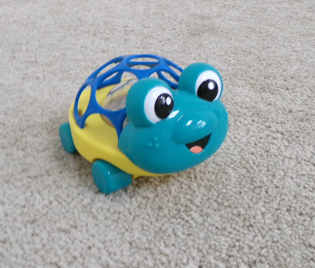 OBALL Autíčko a chrastítko 2v1 Curious Car želva Neptune™ 3m+