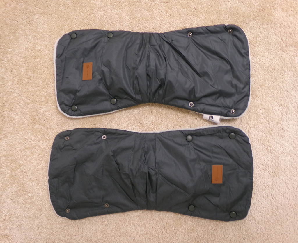 PETITE&MARS Rukávník / rukavice Jasie na kočárek Charcoal Grey