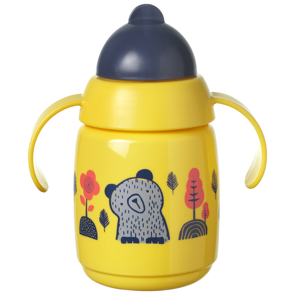 Obrázok Tommee Tippee Superstar so slamkou 6m+ Yellow, 300 ml (5010415478313)