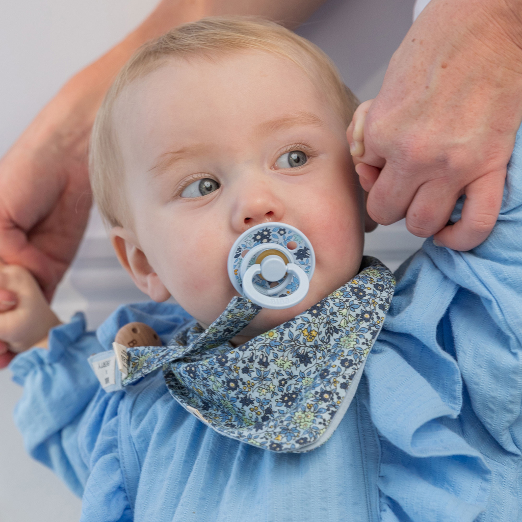 Obrázok BIBS X LIBERTY Bandana mušelínový slintáčik z BIO bavlny - Baby Blue