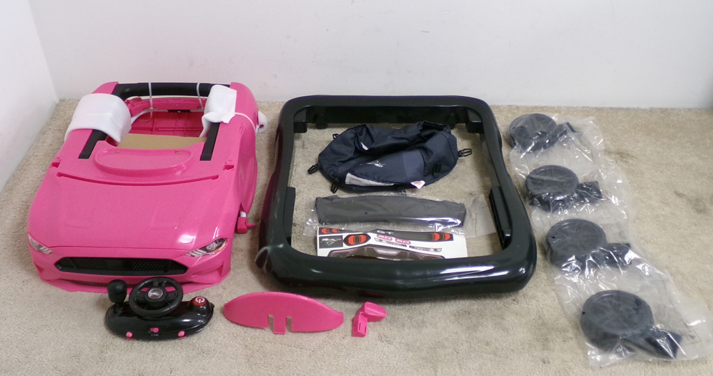 BRIGHT STARTS Chodítko 3v1 Ford Mustang Pink 6m+, do 12 kg