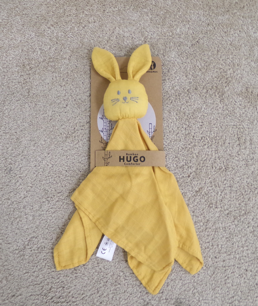 PETITE&MARS Mazlíček bambusový mušelinový Hugo Intense Ochre 0m+