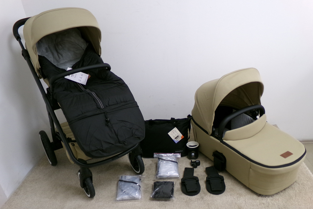 PETITE&MARS Kočárek kombinovaný ICON 2v1 Mocha Beige XXL AIR