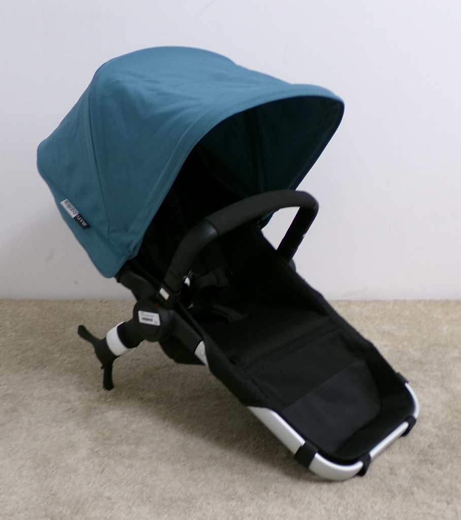 BUGABOO Sedačka sportovní Runner - Black se stříškou Petrol Blue