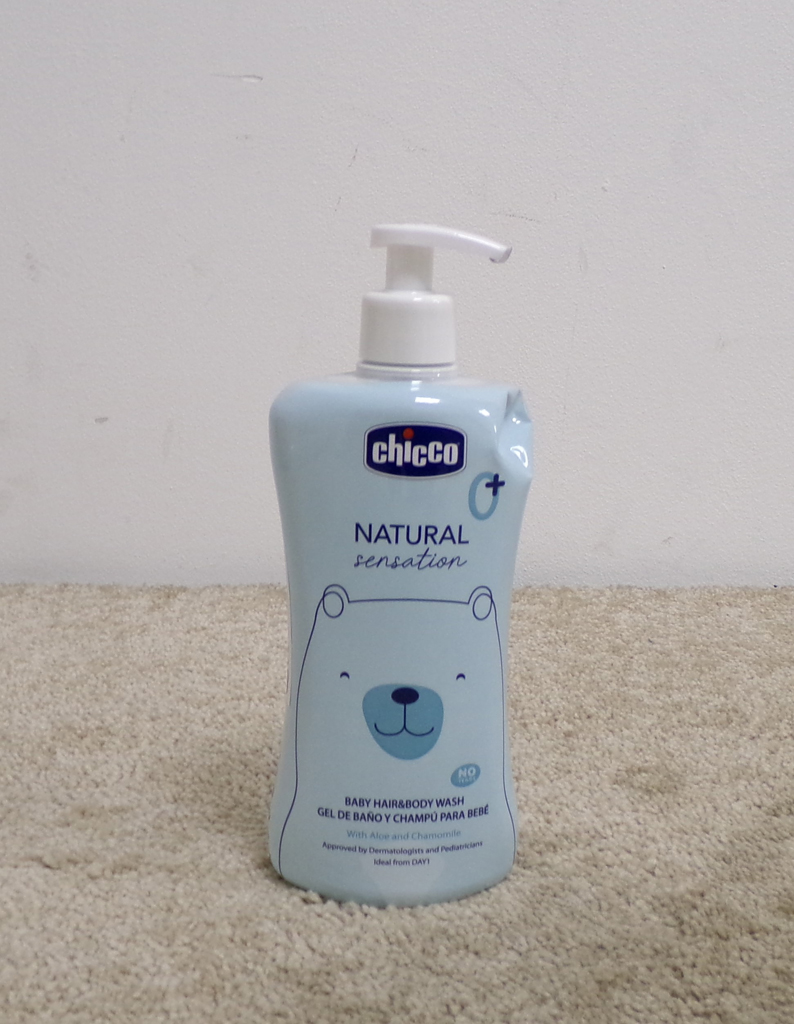 CHICCO Šampon na vlasy a tělo Natural Sensation s aloe a heřmánkem 500ml, 0m+
