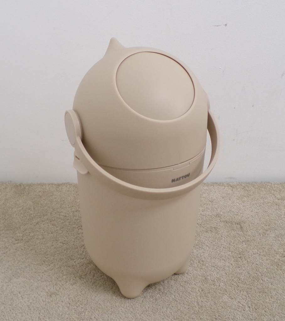 NATTOU Koš na pleny Dropy Beige 27 cm, 20l