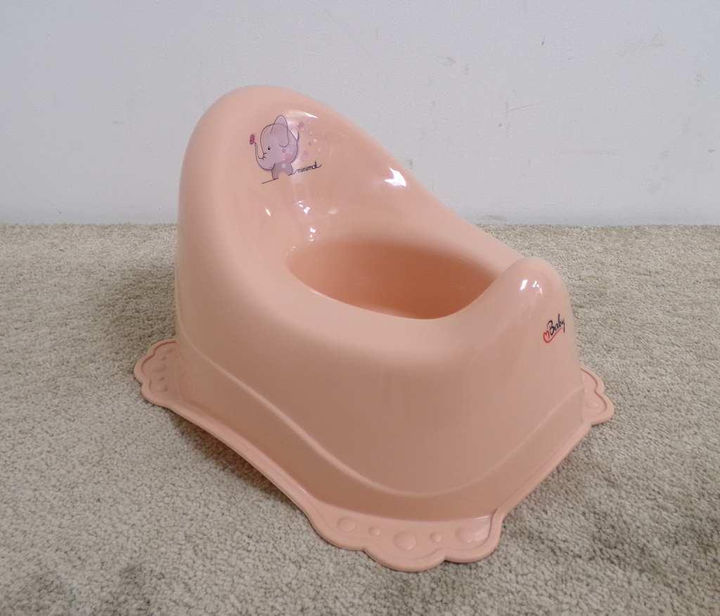 MALTEX Nočník protiskluzový s hudbou Sloník Minimal - peach rose