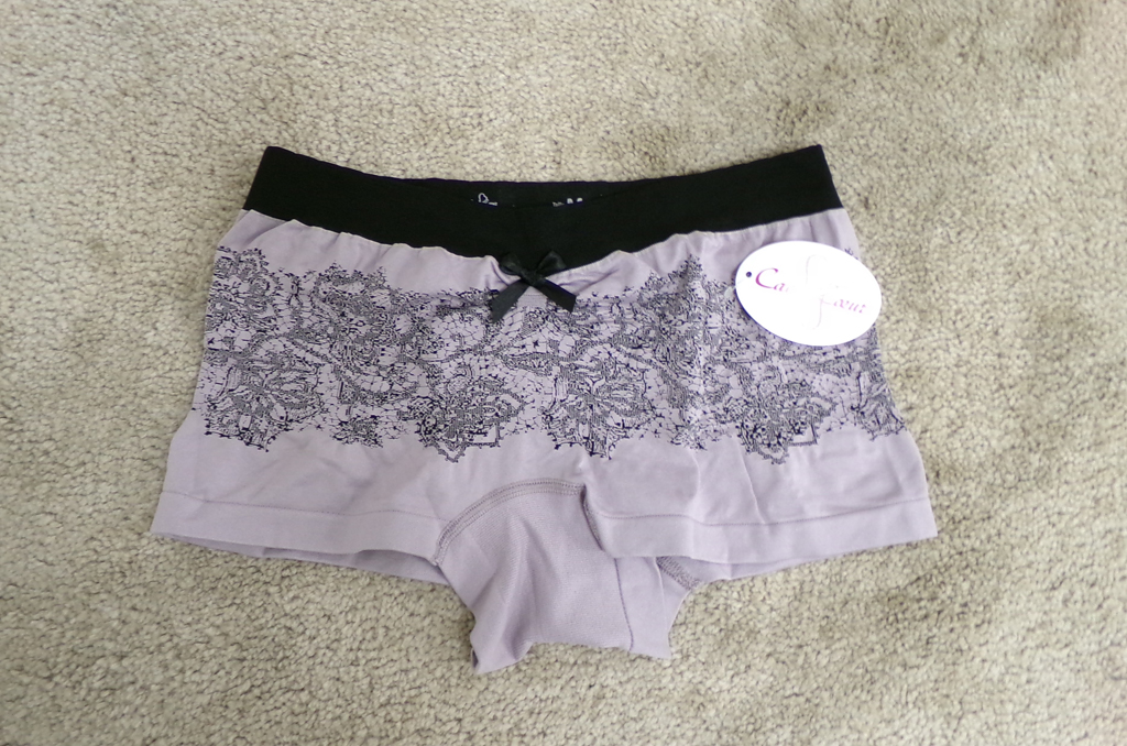 CACHE COEUR Illusion Lace kalhotky vintage M