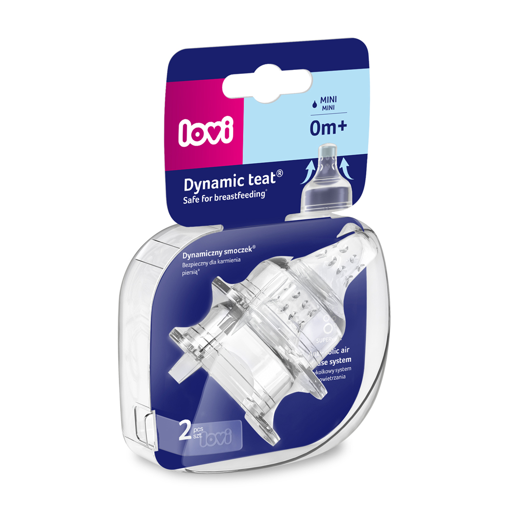 LOVI Szilikon cumisüveg Super Vent mini 2 db termék 2. képe
