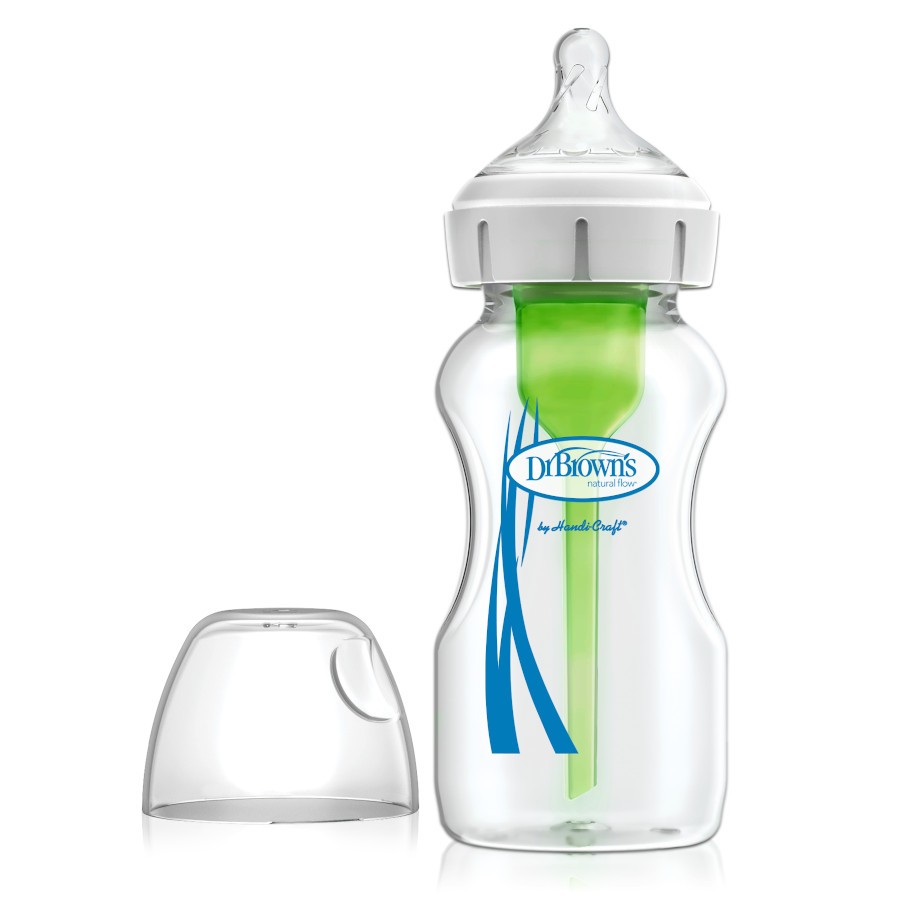 DR.BROWN’S Üveg cumisüveg 270ml +Cumik a cumisüveghez level-2 2db +Sterilizáló tasakok cumisüvegekhez 5db termék 2. képe