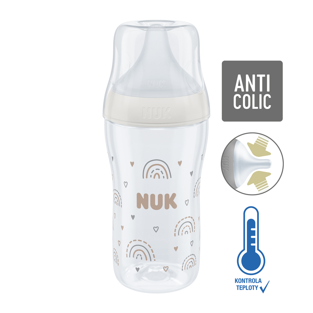 NUK Üveg cumisüveg hőmérséklet-ellenőrzéssel Perfect Match 230 ml termék 2. képe