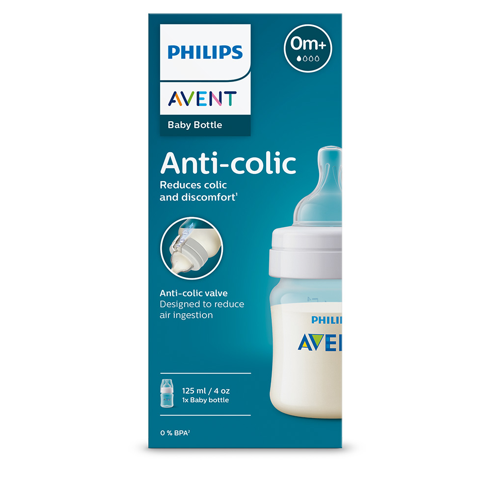 Philips AVENT Anti-colic cumisüveg 125ml, 0+h termék 2. képe