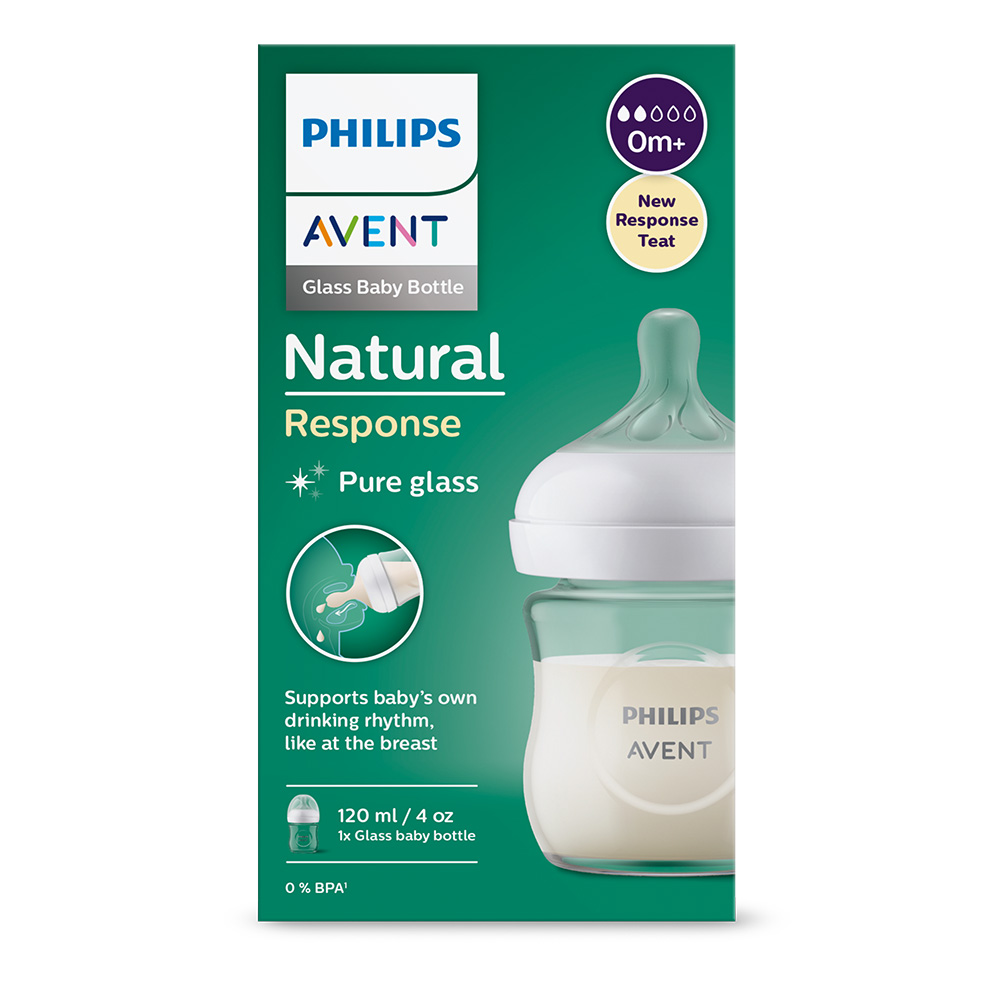 Philips AVENT Natural Response üveg cumisüveg 120 ml, 0m+ termék 2. képe
