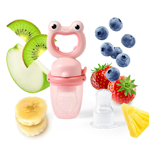 BABYONO Béka rózsaszín szilikon etetőcumisüveg 6m+ termék 2. képe