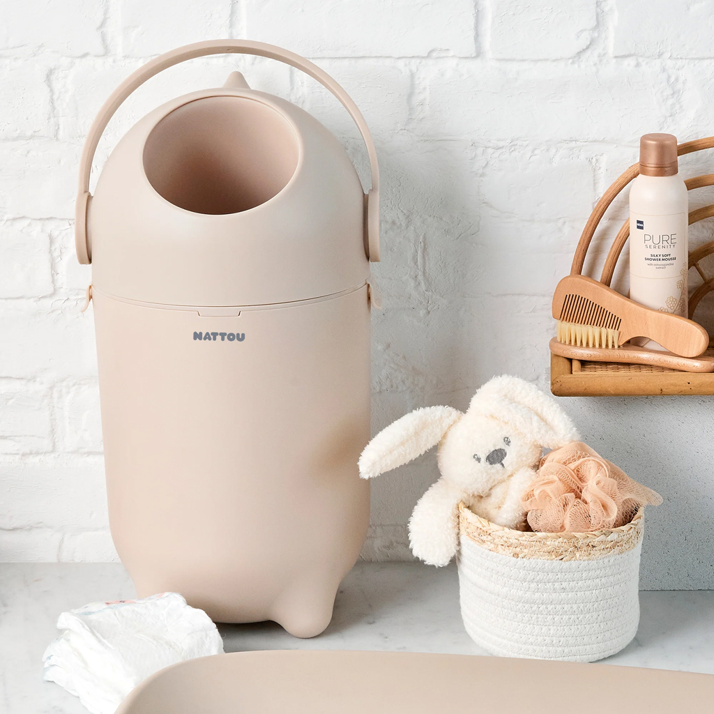 NATTOU Dropy Beige 27 cm pelenkatartó kosár termék 2. képe