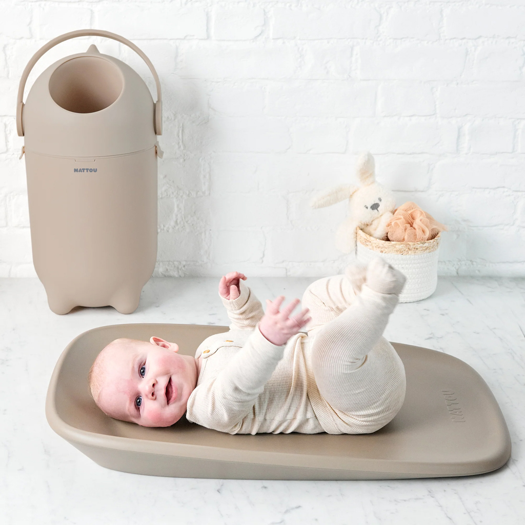 NATTOU Dropy Taupe 27 cm-es pelenkatartó kosár termék 2. képe