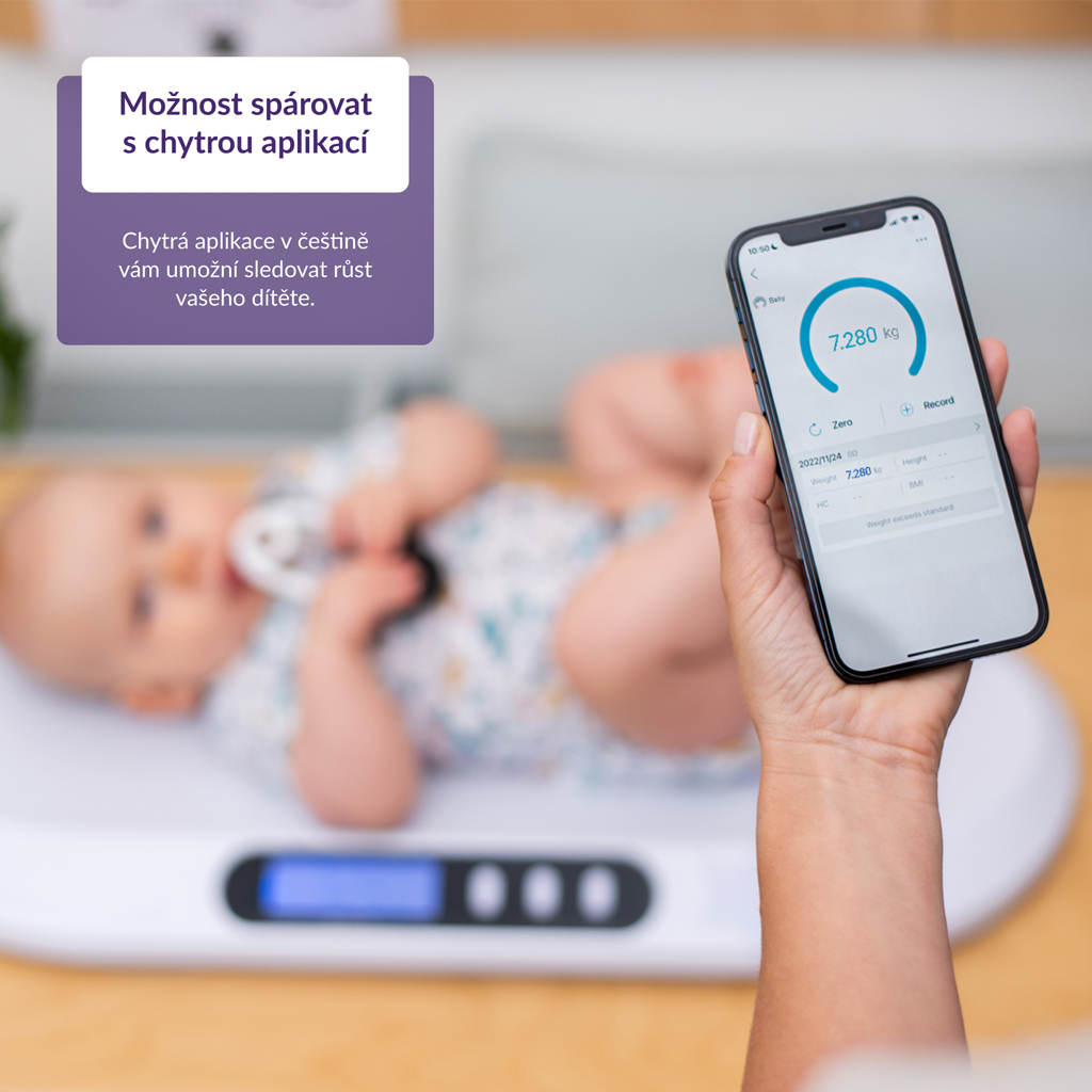 TRUELIFE Digitális baba mérleg BabyScale B5 BT termék 2. képe