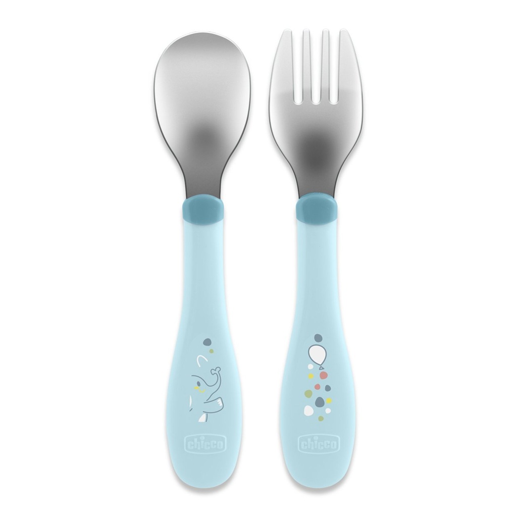 CHICCO Kanál és villa rozsdamentes acélból - teal, 18m+ termék 2. képe