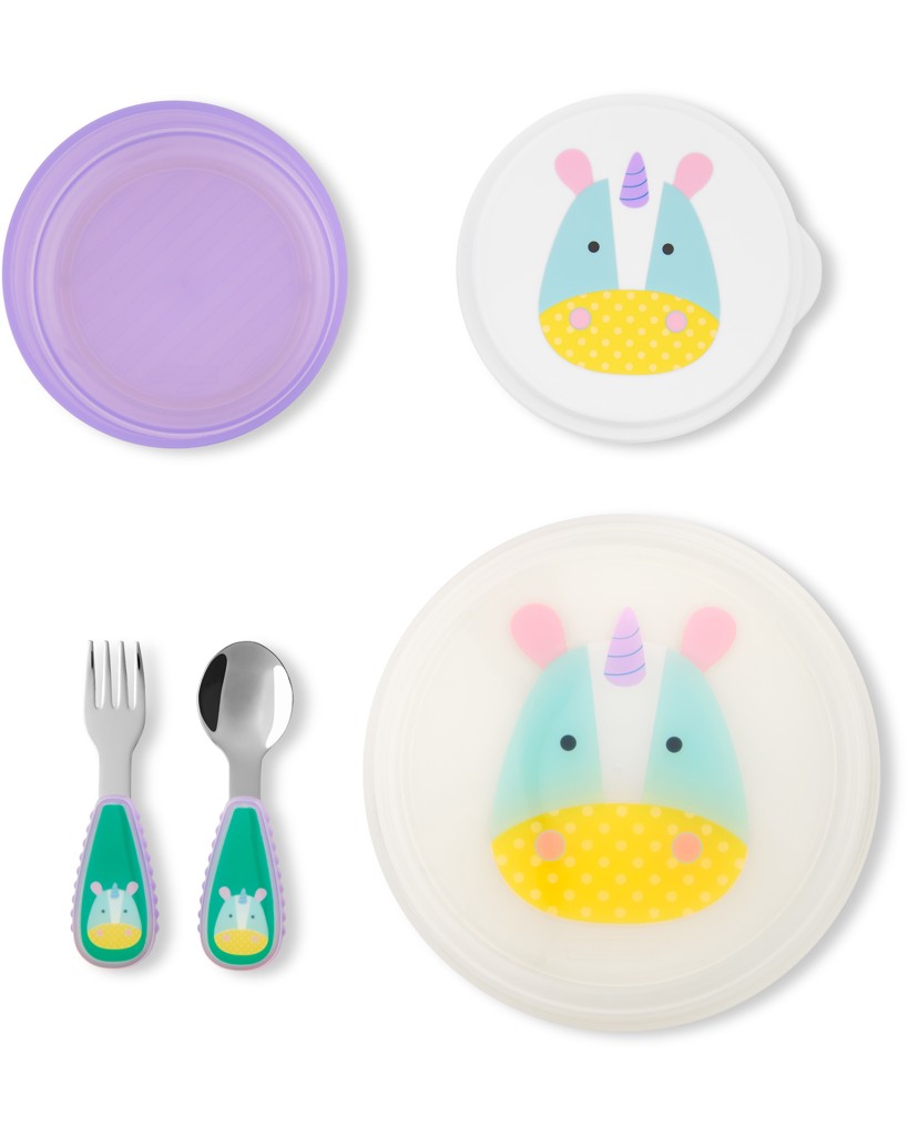 SKIP HOP Zoo Set étkezőszett 5 db Egyszarvú 12h+ termék 2. képe