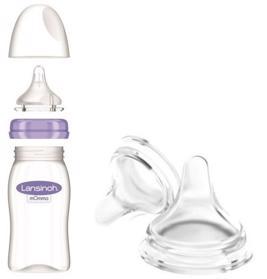 LANSINOH Üveg cumisüveg NaturalWave® cumival (M) 240ml termék 2. képe