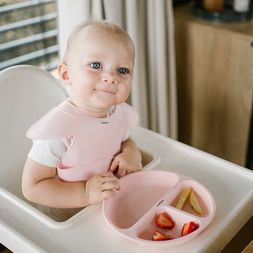 BABYONO Szilikon előke - Rózsaszín termék 2. képe