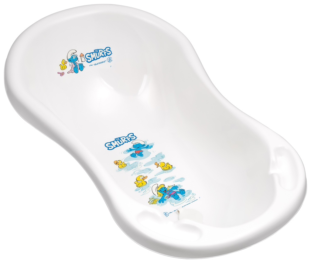 MALTEX Babakád leeresztővel Hupikék törpikék 84 cm - white termék 2. képe