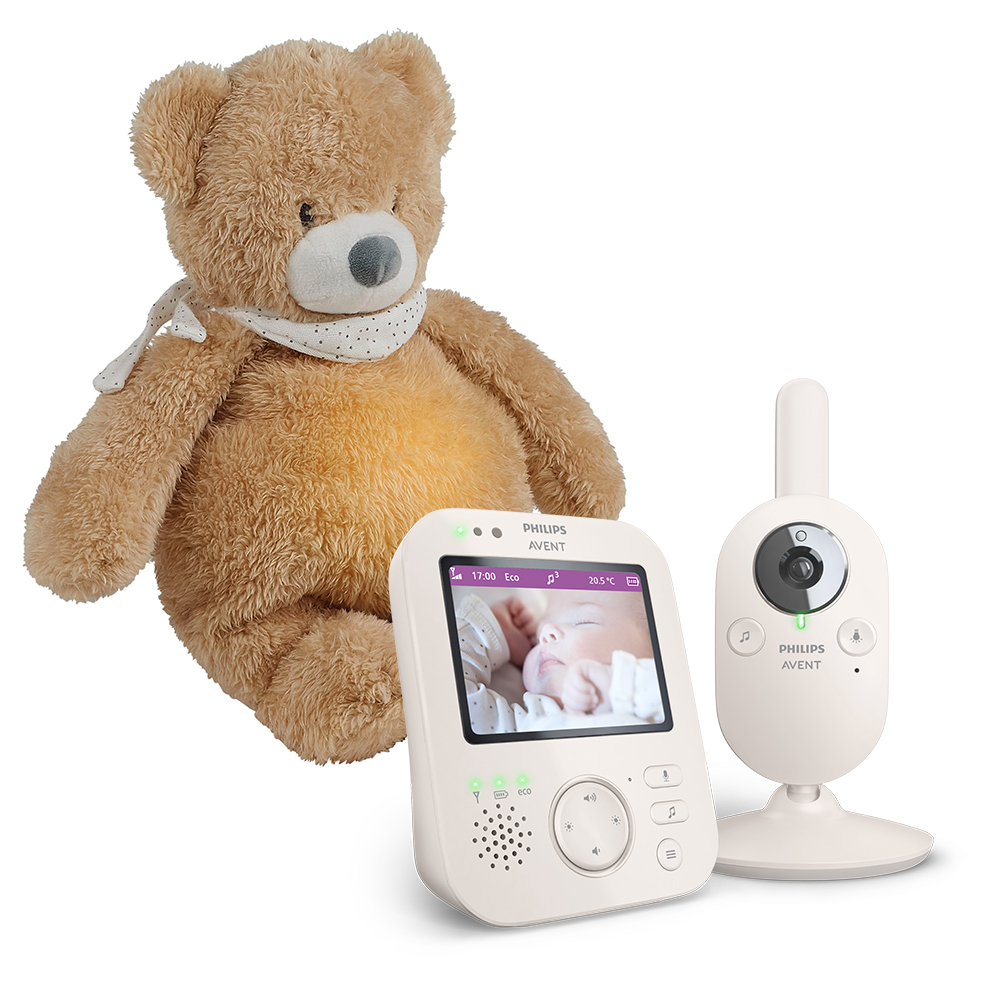 PhiliPhilips AVENT SCD891/26 video bébiőr + NATTOU 4 az 1-ben altató Sleepy Bear termék 2. képe