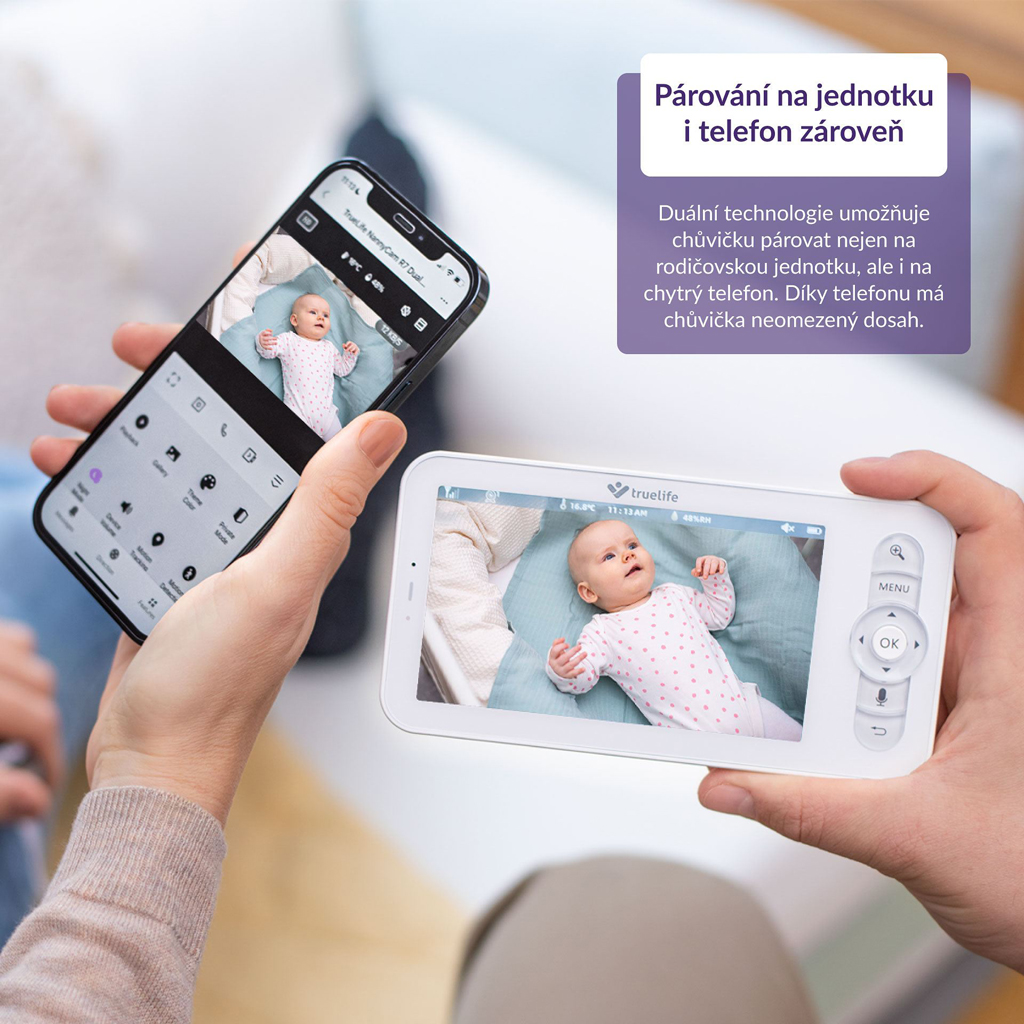 TRUELIFE bébiőr NannyCam R7 Dual Smart termék 2. képe